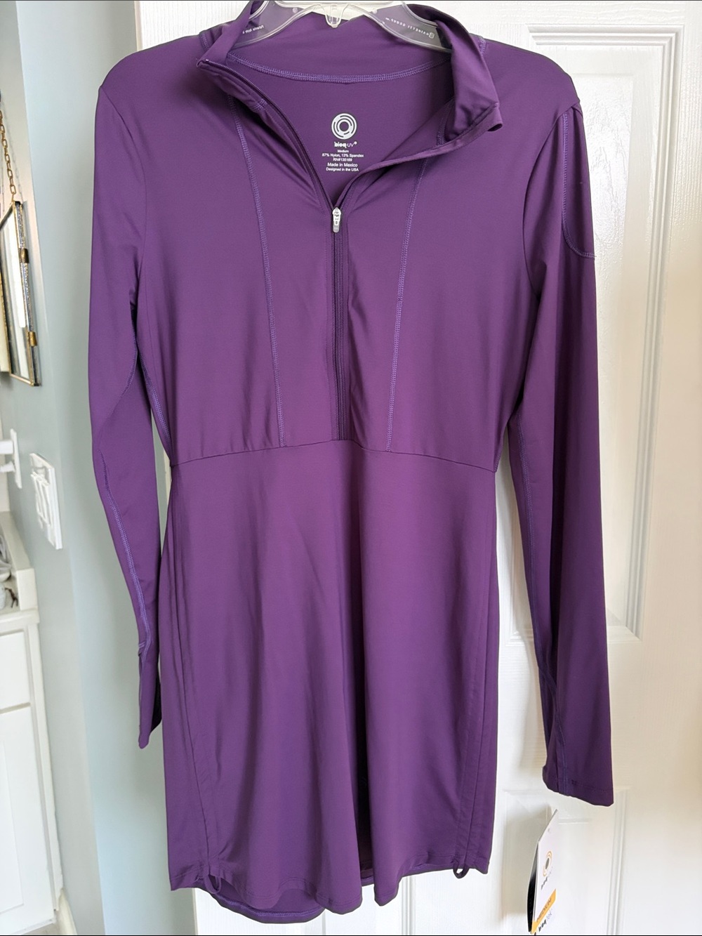 Bloq UV Beautiful Peacock Purple NWT Sun Dress 50UV szL